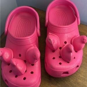 Hot Pink Crocs collaboration with Peeps Rare find!